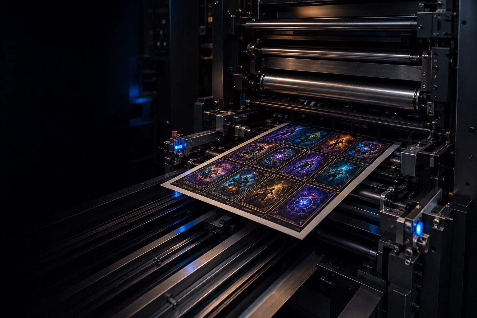 Production service at Legends Trading Card Manufacturing